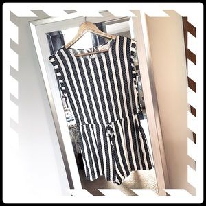Navy Striped Universal Thread Romper
